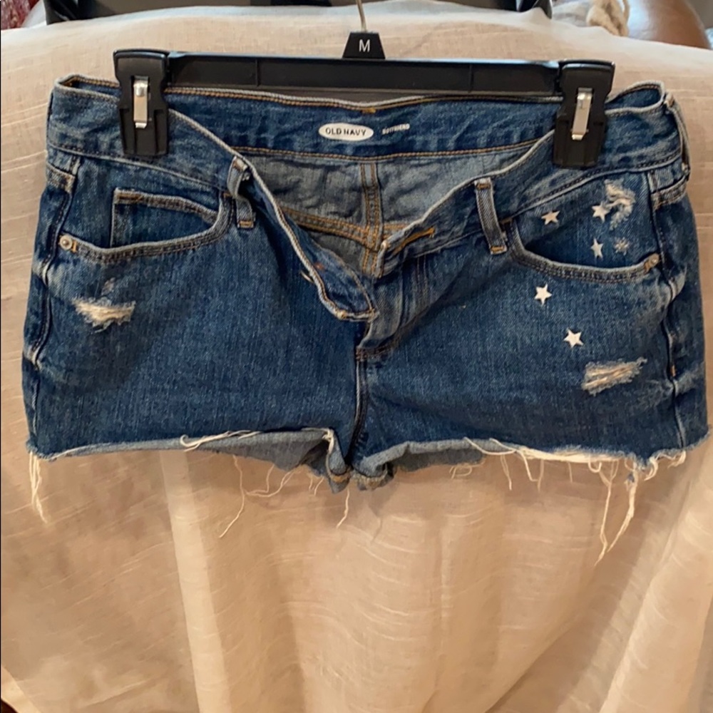 Old Navy Denim Star Cutoff Shorts